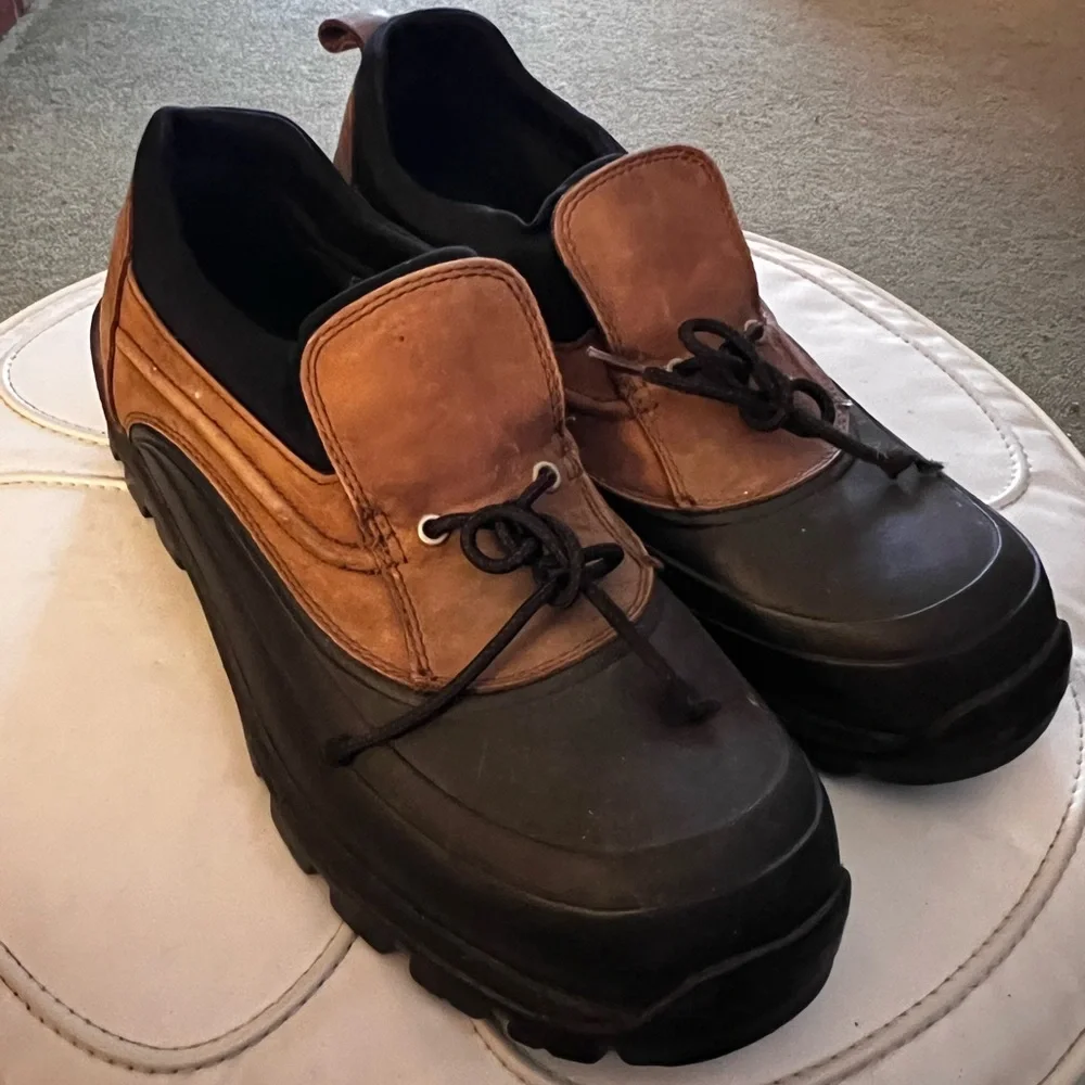 Lands End Duck Boot Shoes Rubber Leather Waterproof Men’s Size 13